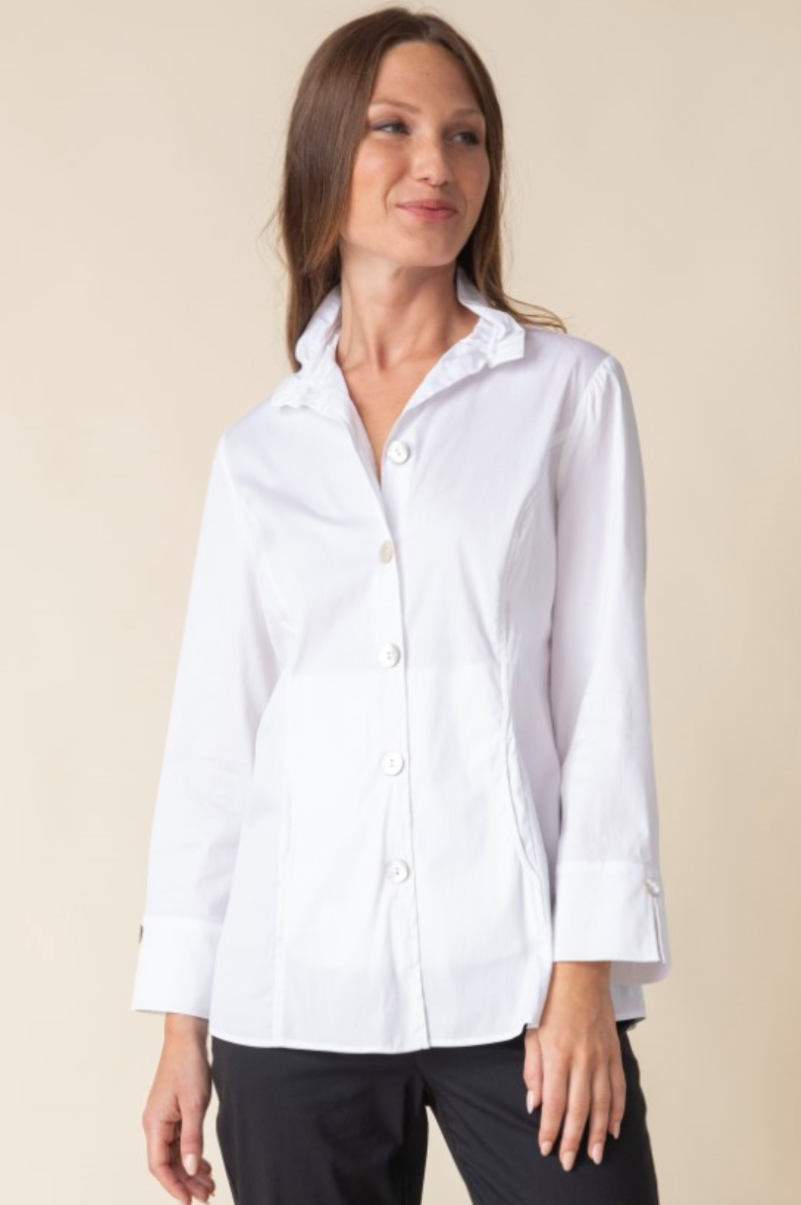 Habitat Perfect Travel Shirts Sculpted Collar Shirt - 15060 - WHITE