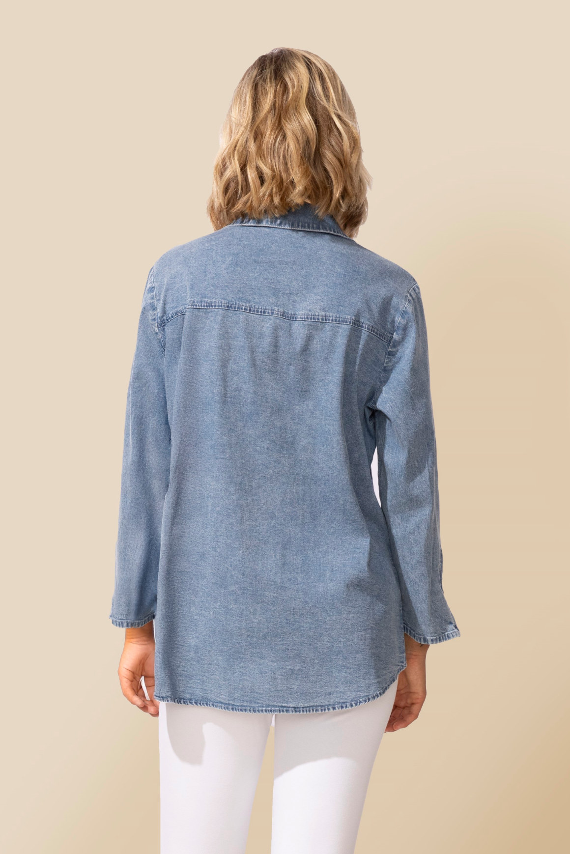 Habitat Perfect Travel Shirts Zip Sleeve Shirt - 15522 - LIGHT DENIM