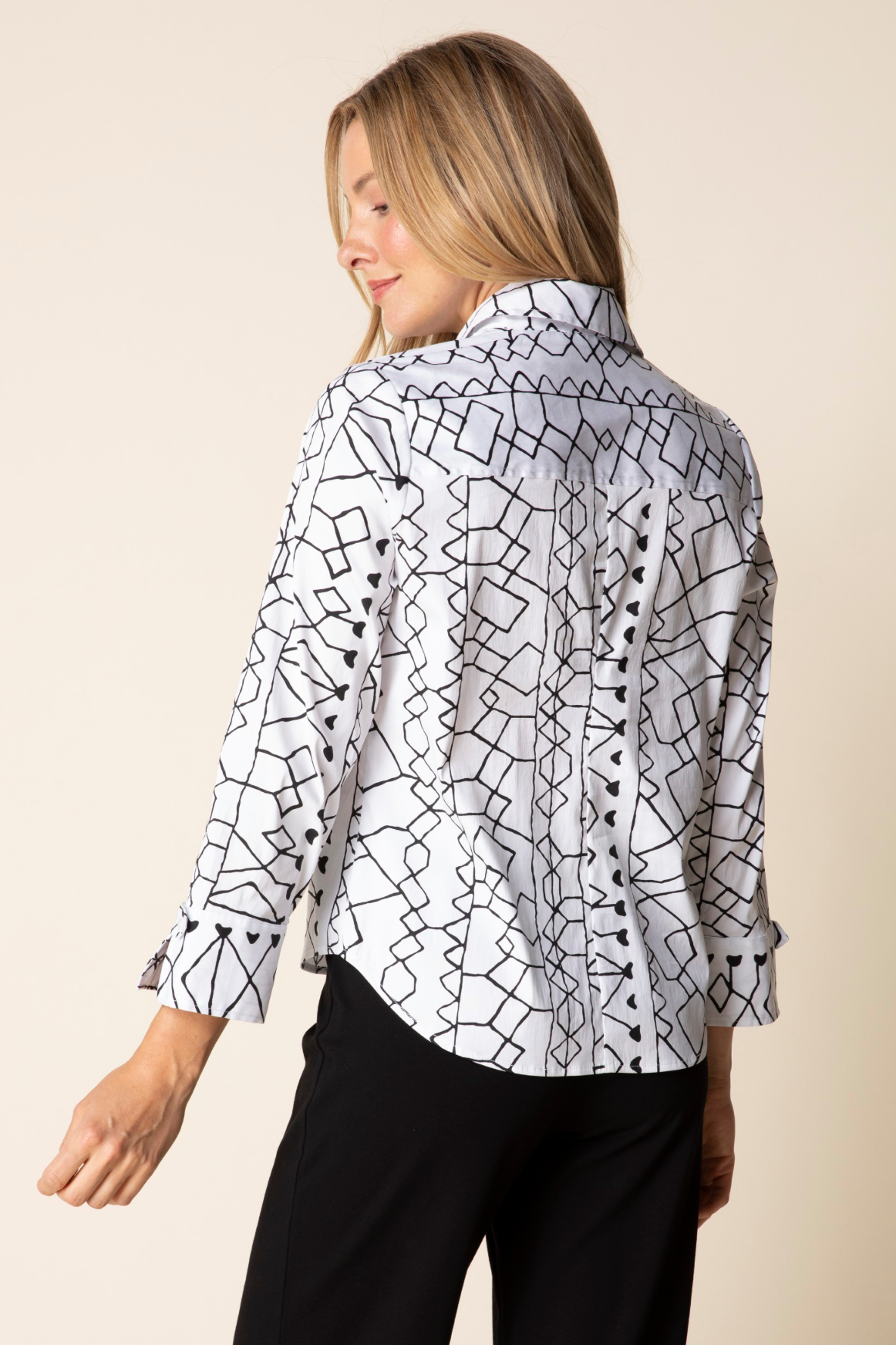Habitat Perfect Travel Shirts Print Tab Detail Shirt - 13316 - BLACK