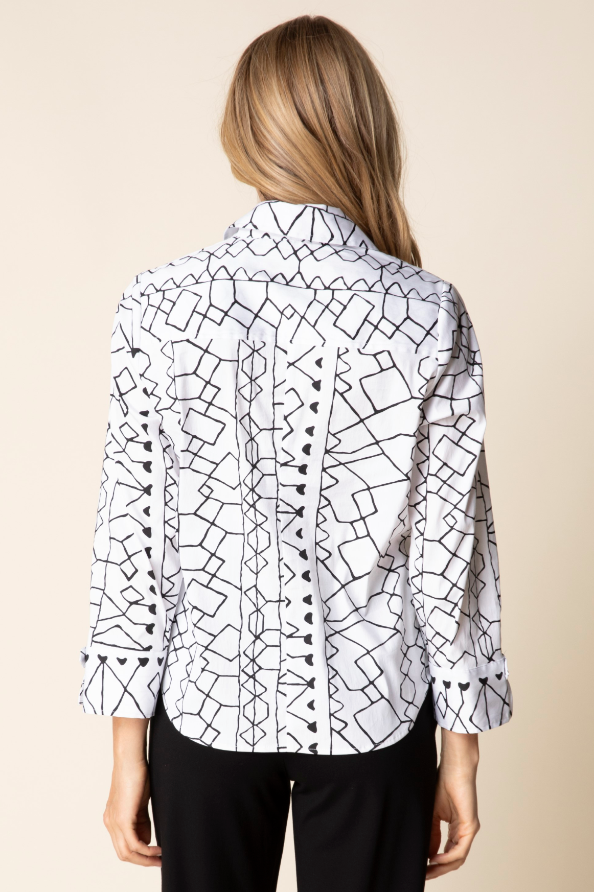 Habitat Perfect Travel Shirts Print Tab Detail Shirt - 13316 - BLACK