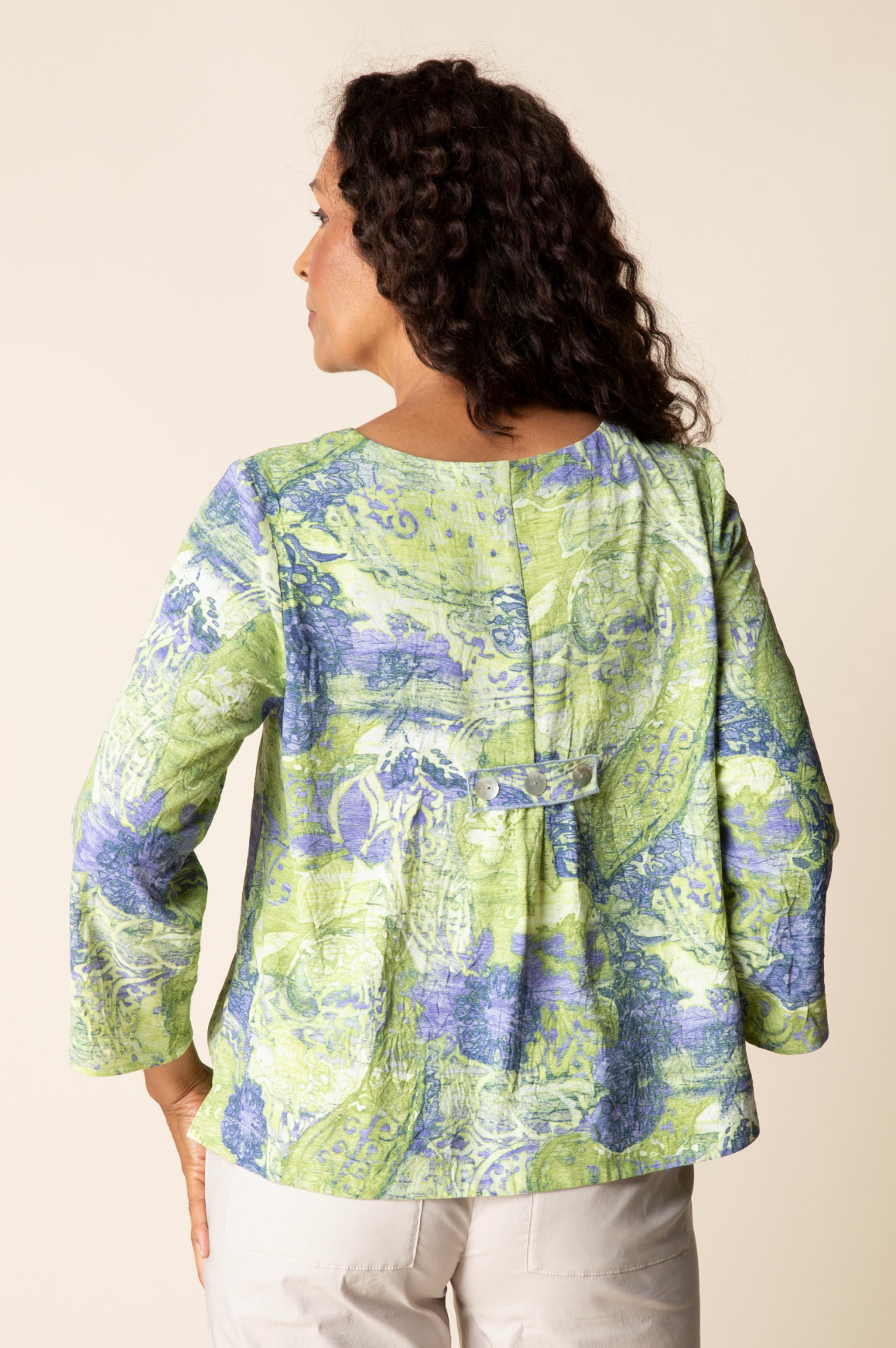Habitat Destination Unknown Medley Pleat Back Pullover - 34932 - ALOE