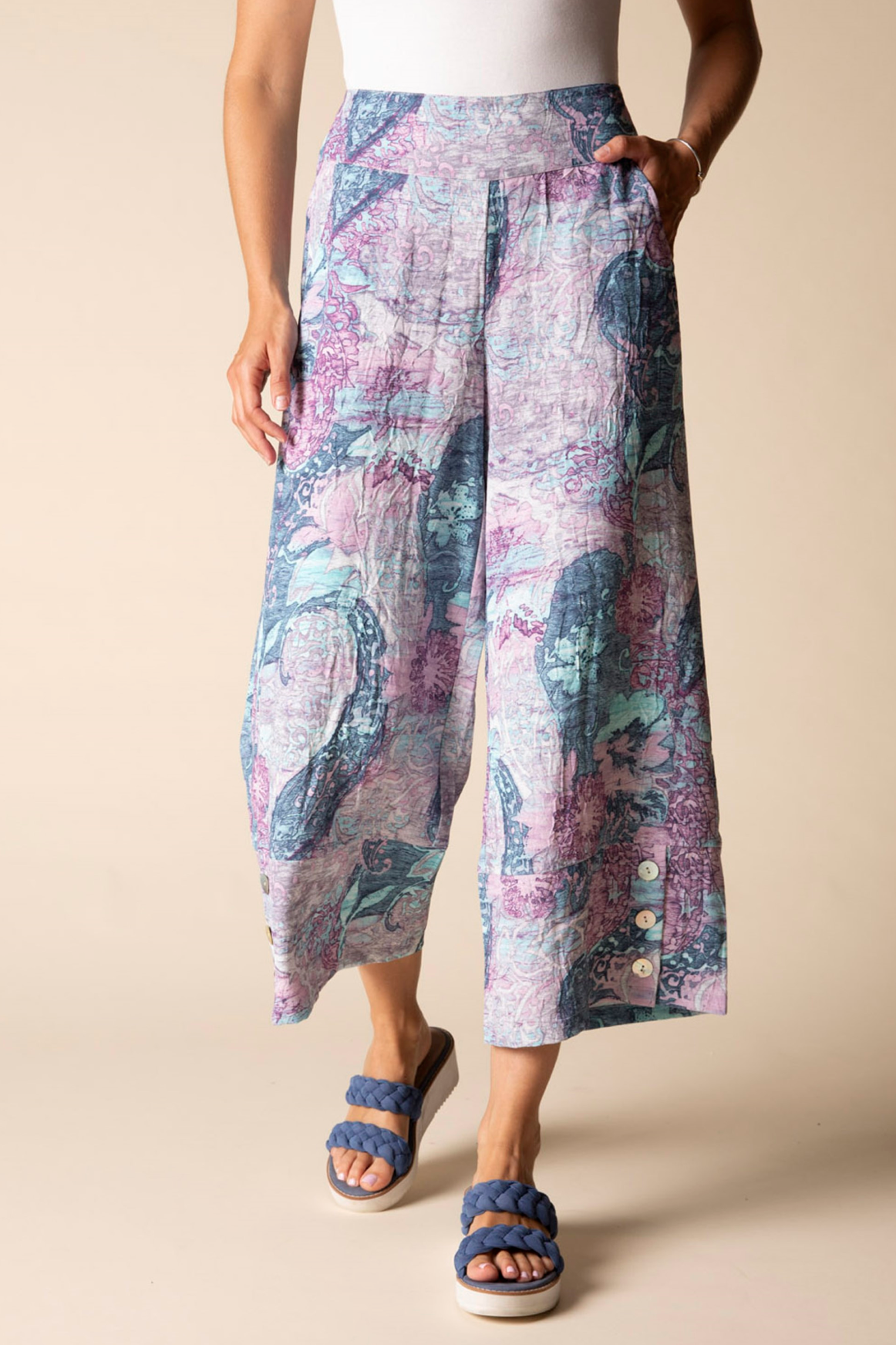 Habitat Destination Unknown Medley Crop Pant - 34978 - TOPAZ