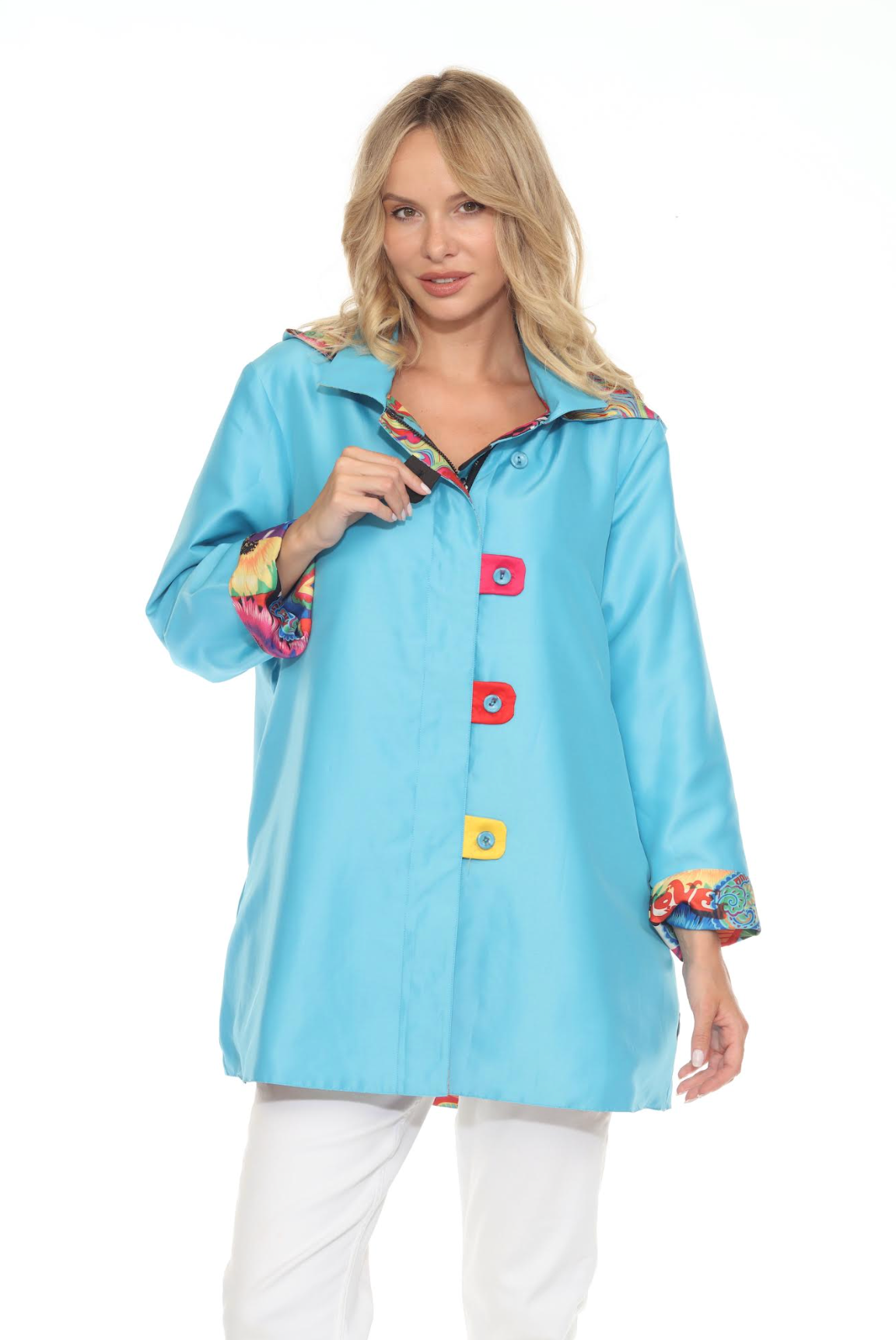 Oopera Raincoat SKY BLUE Multi - J3202RW-8
