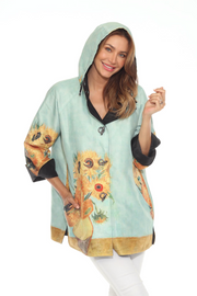 Oopera Reversible Raincoat - SUNFLOWER 1888 VAN GOGH - J4239RW-1