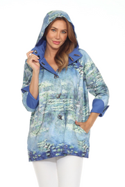 Oopera Reversible Raincoat - WATER LILIES BY CLAUDE MONET 1906- J2239RW-6
