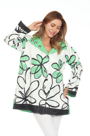 Oopera Raincoat - MINT FLOWER - J1239RW-6