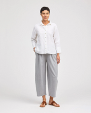 CUT LOOSE Pinhole Crop Easy Shirt - 5936986