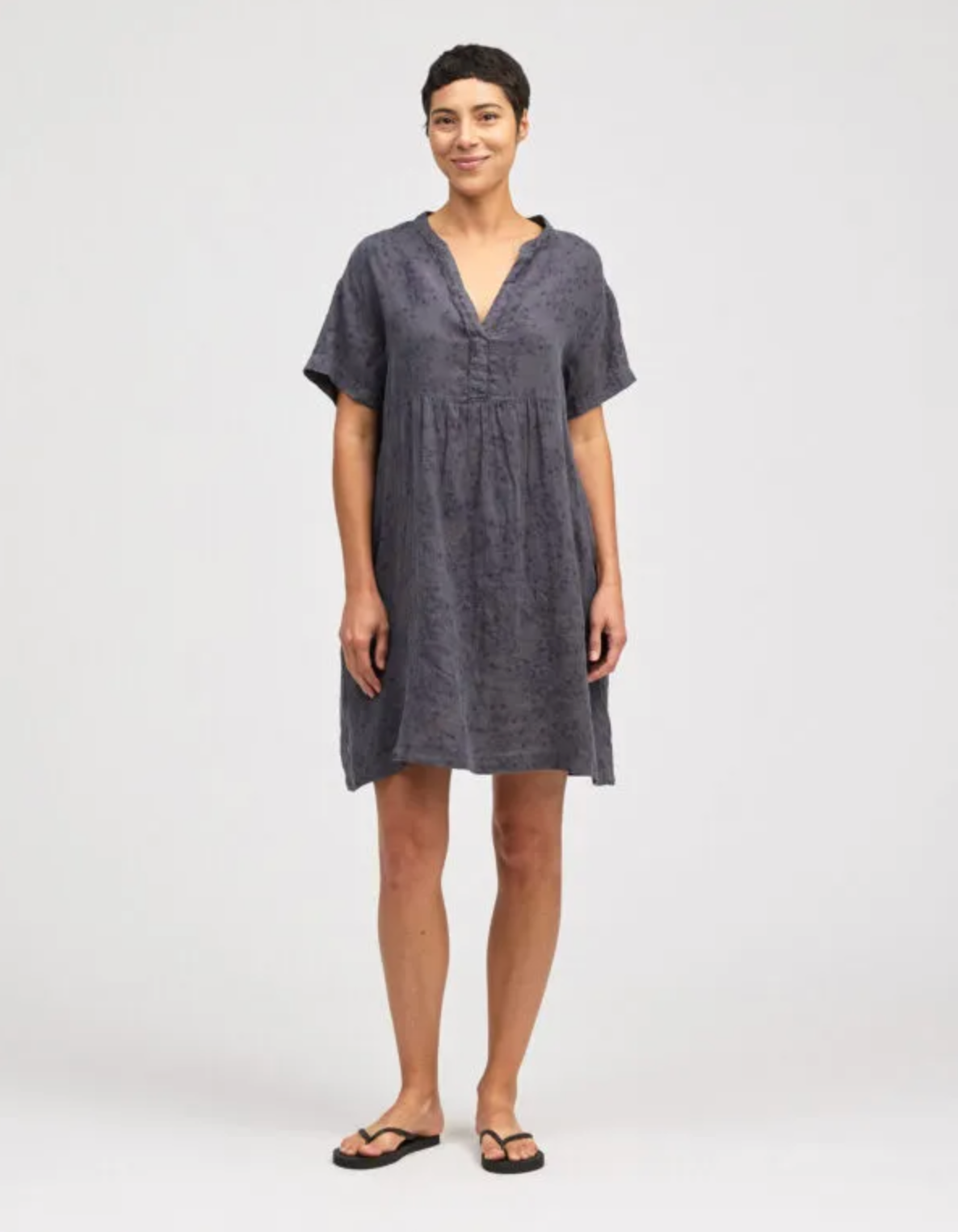 CUT LOOSE Morning Glory Relaxed Cap Sleeve Dress - 4021126