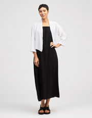 CUT LOOSE Rayon Parachute Crop Cardigan - 6217388