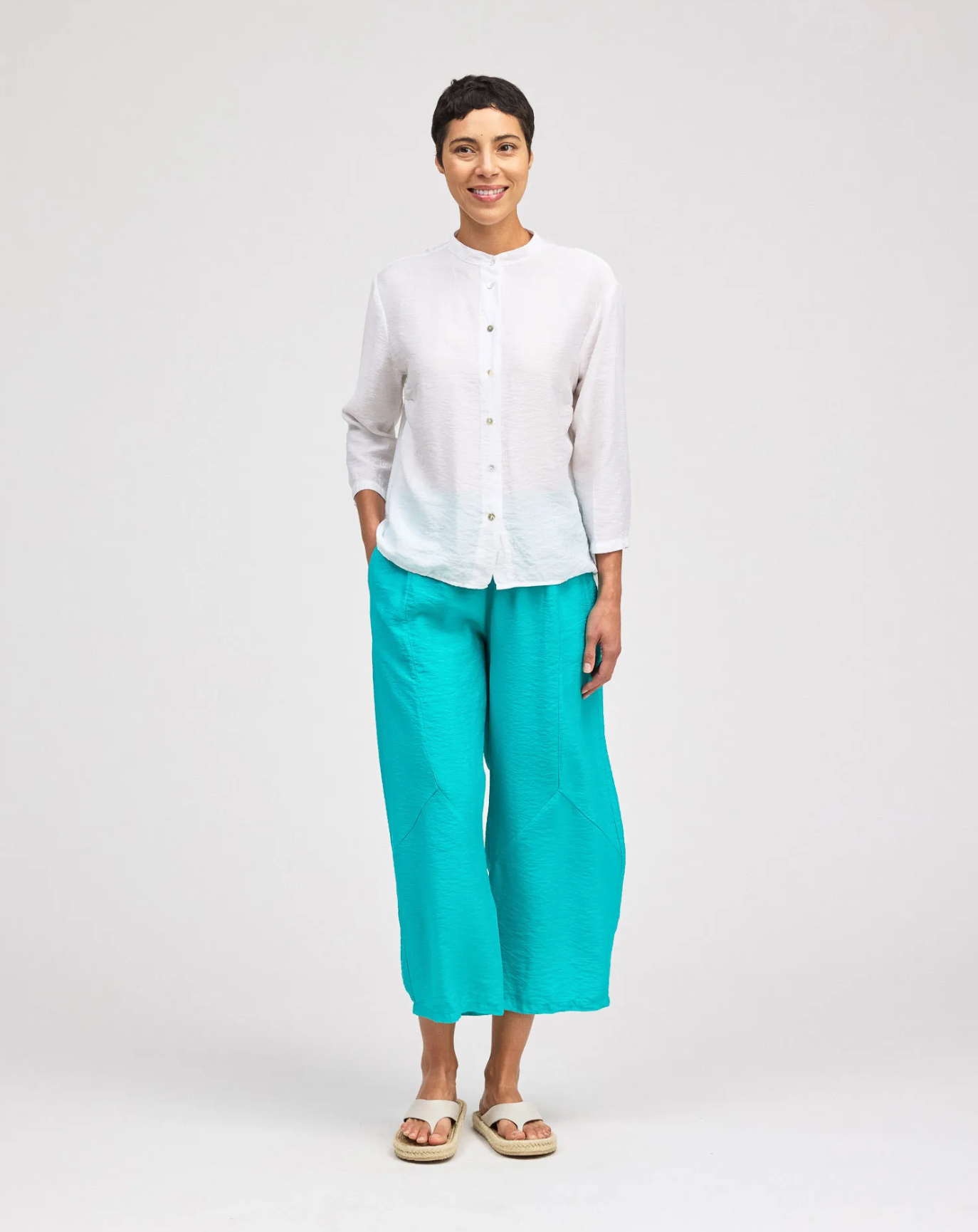 CUT LOOSE Rayon Parachute Aline Shirt - 6216419