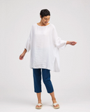 CUT LOOSE Rayon Parachute One-Size Slit Tunic - 6216421