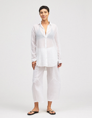CUT LOOSE Rayon Parachute Barrel Crop Pant - 6212431