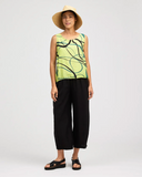 CUT LOOSE Rayon Parachute Cropped Pant with Darts - 6212088