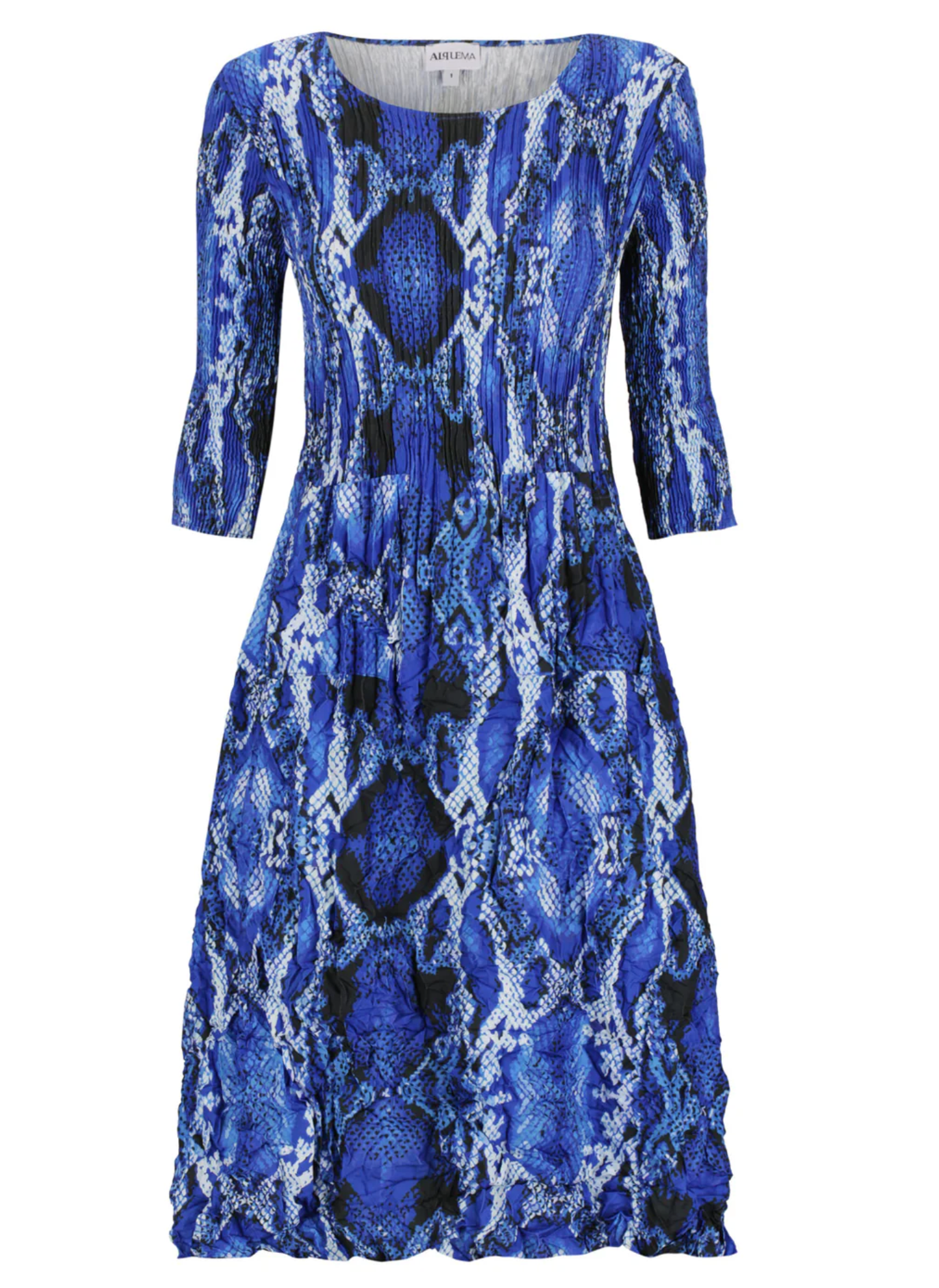 Alquema 3/4 Sleeve Smash Pocket  Dress - RAPTOR