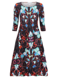 Alquema 3/4 Sleeve Smash Pocket  Dress - KALEIDOSCOPE