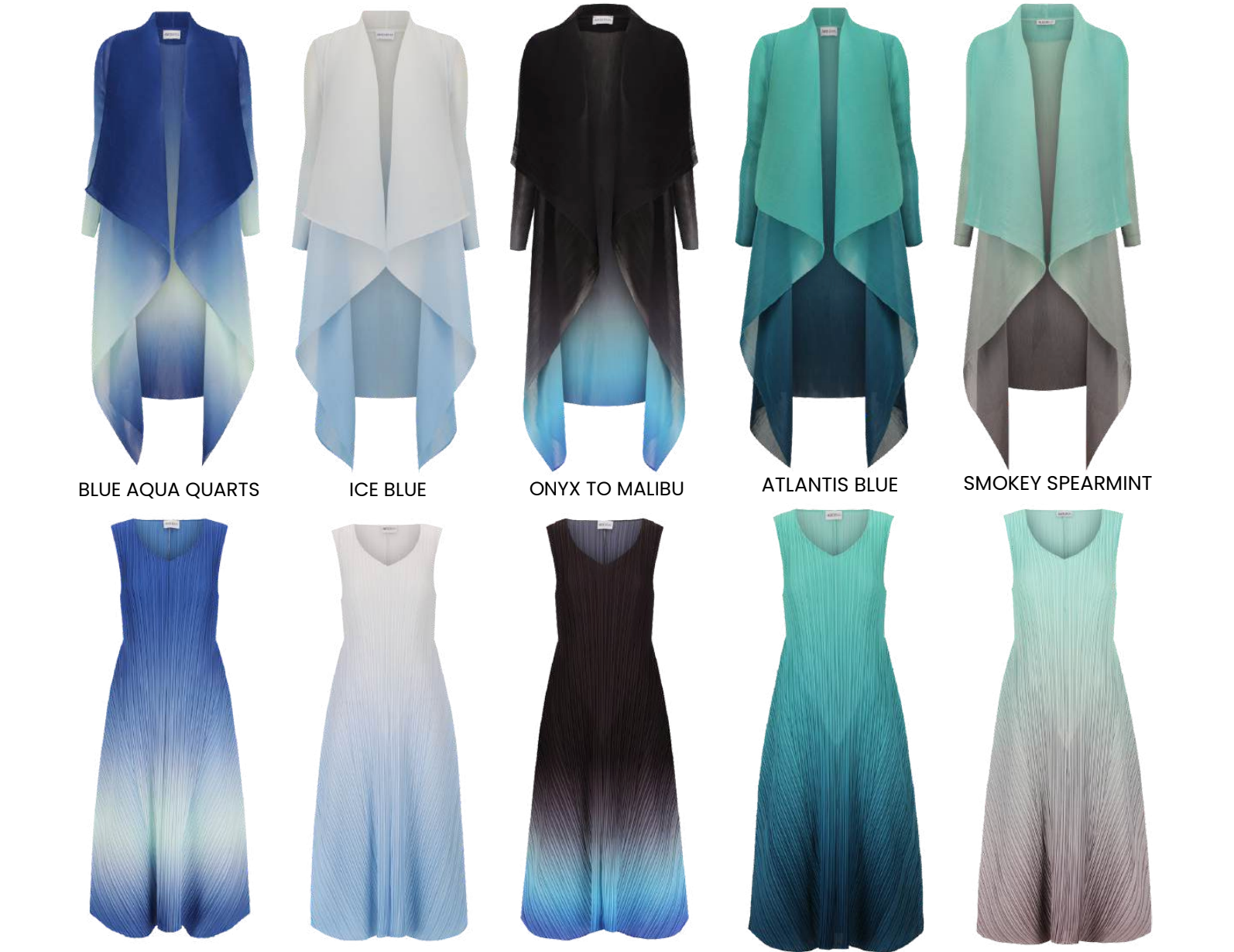 Alquema Long Collare Coat - CHERRY OMBRE