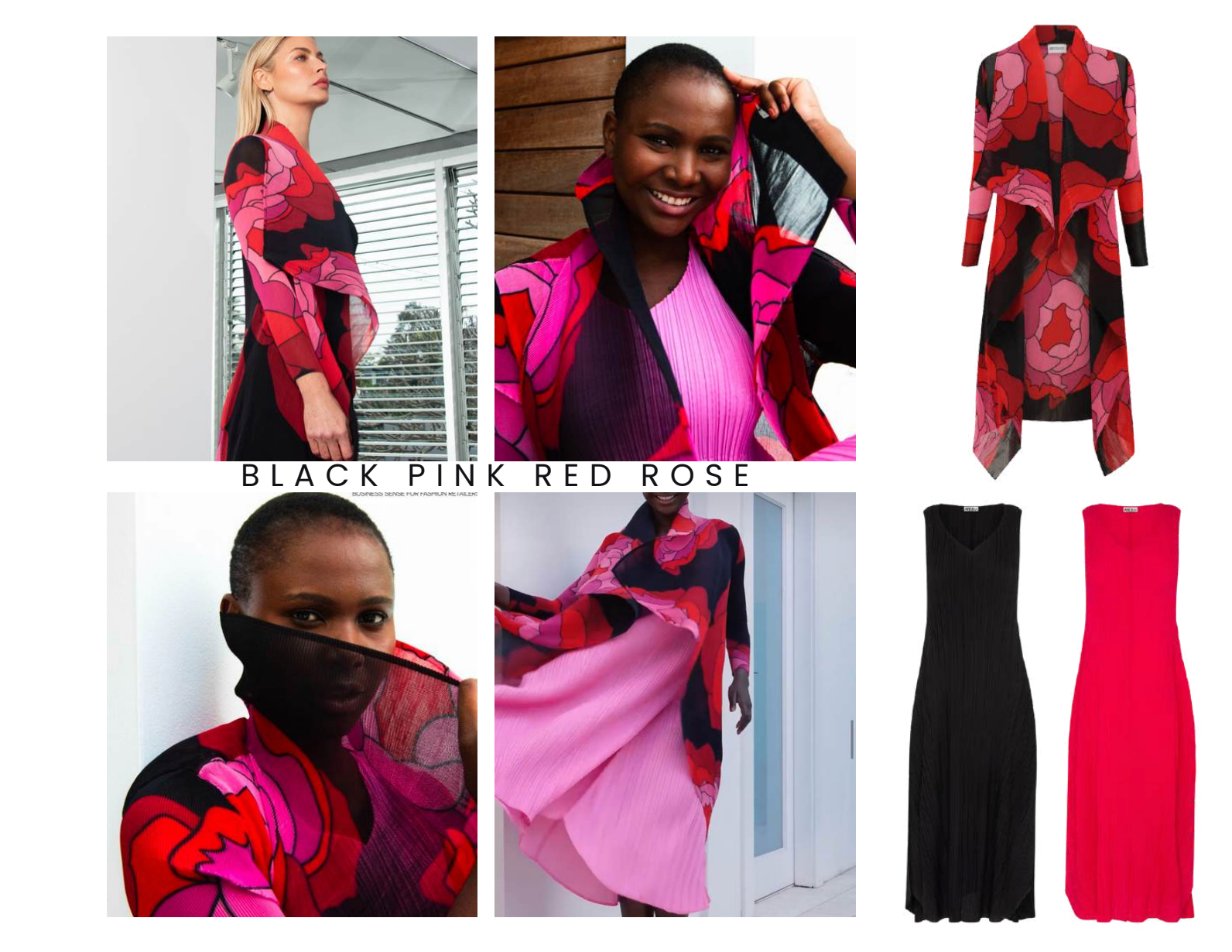 Alquema Long Collare Coat - CHERRY OMBRE