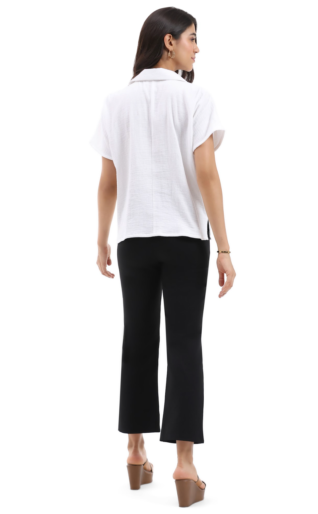 Parsley & Sage SHAWN S/S ZIPPER TOP - 26T40B2 - WHITE