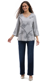 Parsley & Sage VANESSA TOP - 26S480C - SILVER