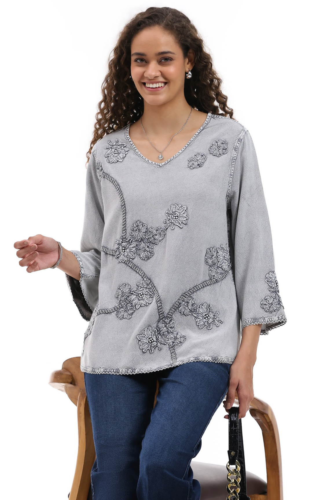 Parsley & Sage VANESSA TOP - 26S480C - SILVER