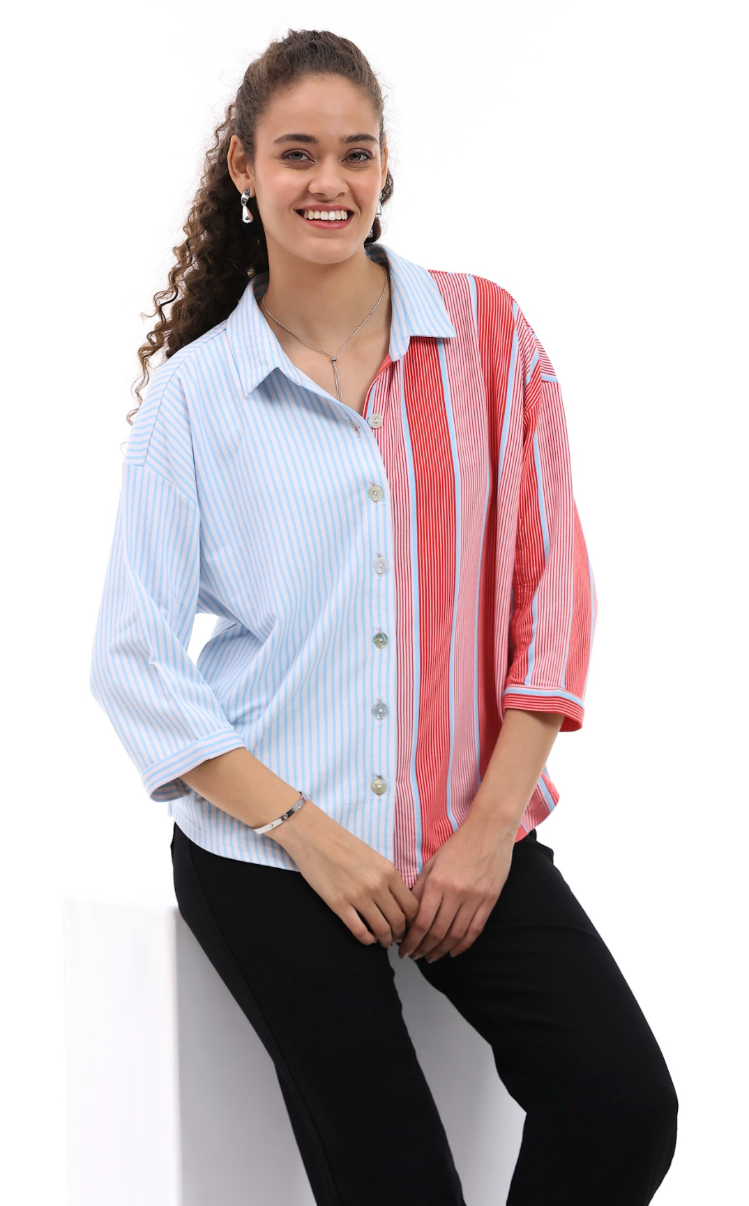 Parsley & Sage FRAN SHIRT - 26T42G5P - TURQUOISE