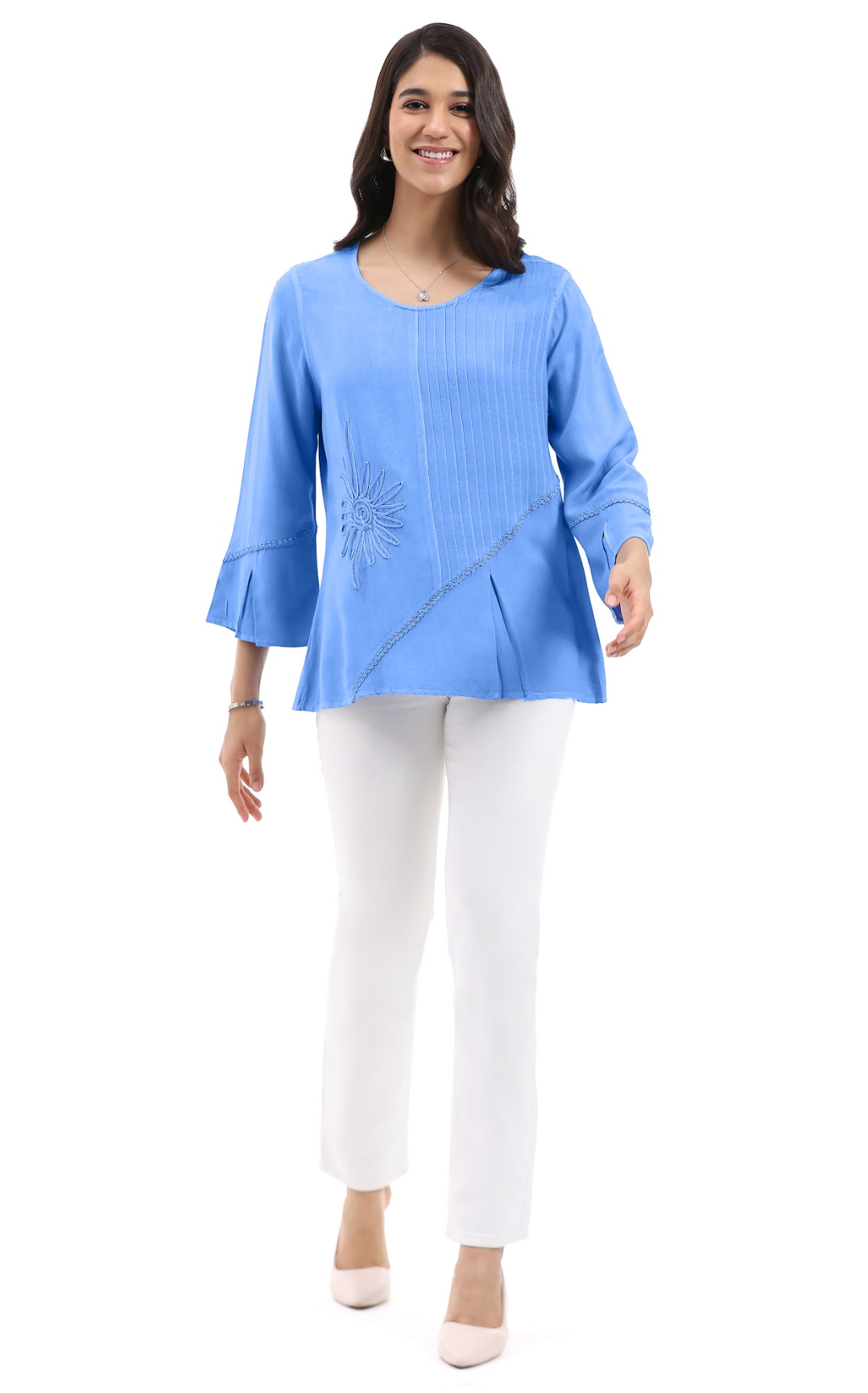 Parsley & Sage BIRDIE TOP - 26S484C - BLUE