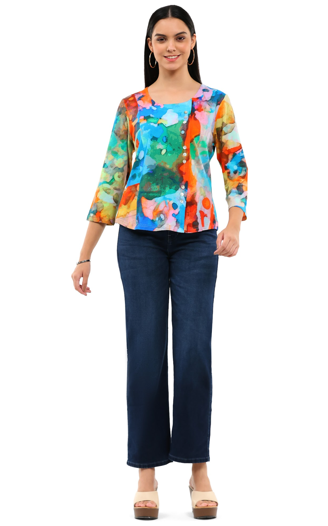 Parsley & Sage HARPER BUTTON TOP - 26T07C6