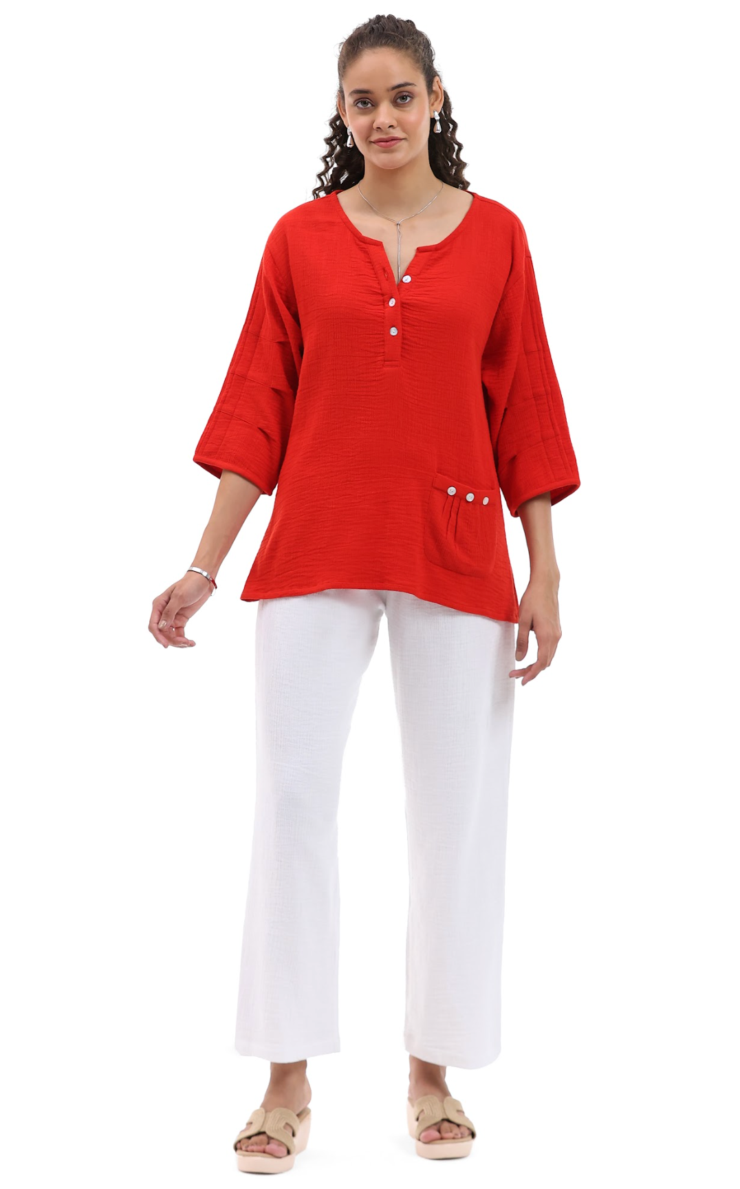 Parsley & Sage SHAWN TOP - 26T40C - RED