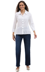 Parsley & Sage SHELLY SHIRT - 26S467G - WHITE