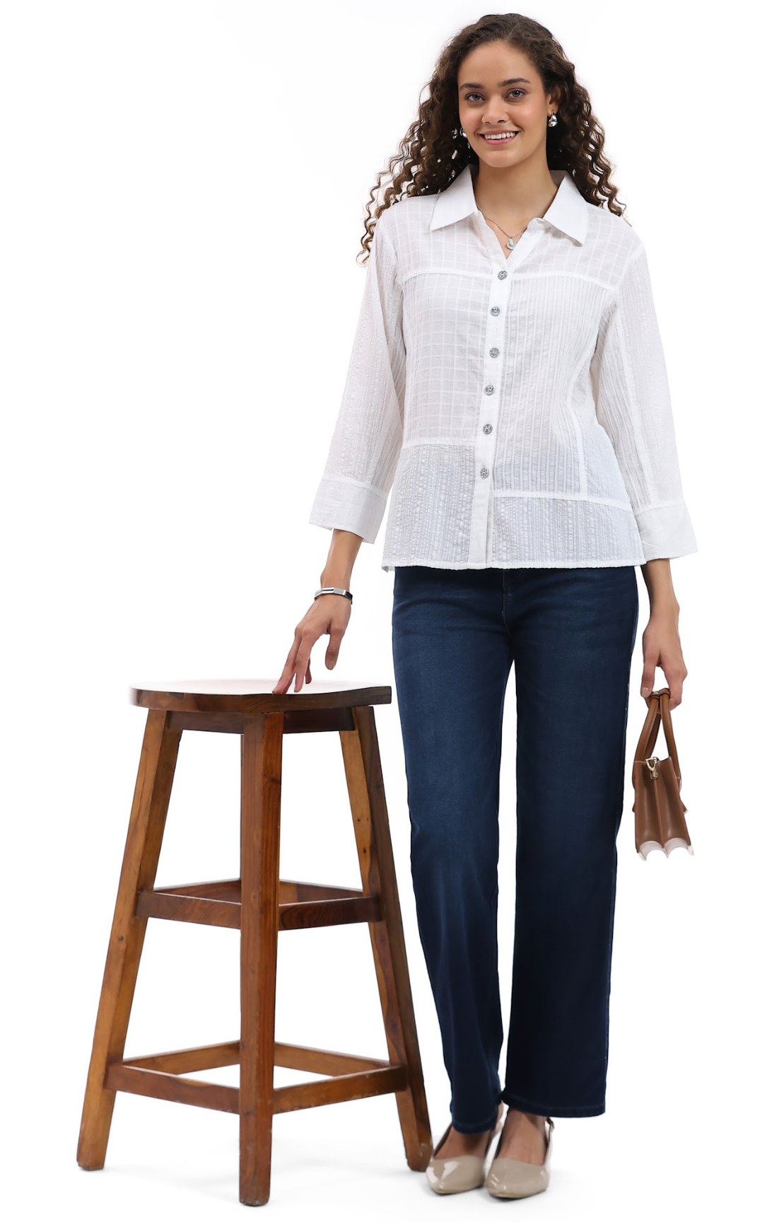 Parsley & Sage SHELLY SHIRT - 26S467G - WHITE