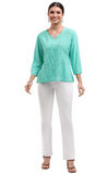 Parsley & Sage SADIE TOP - 26S466C - SEA FOAM