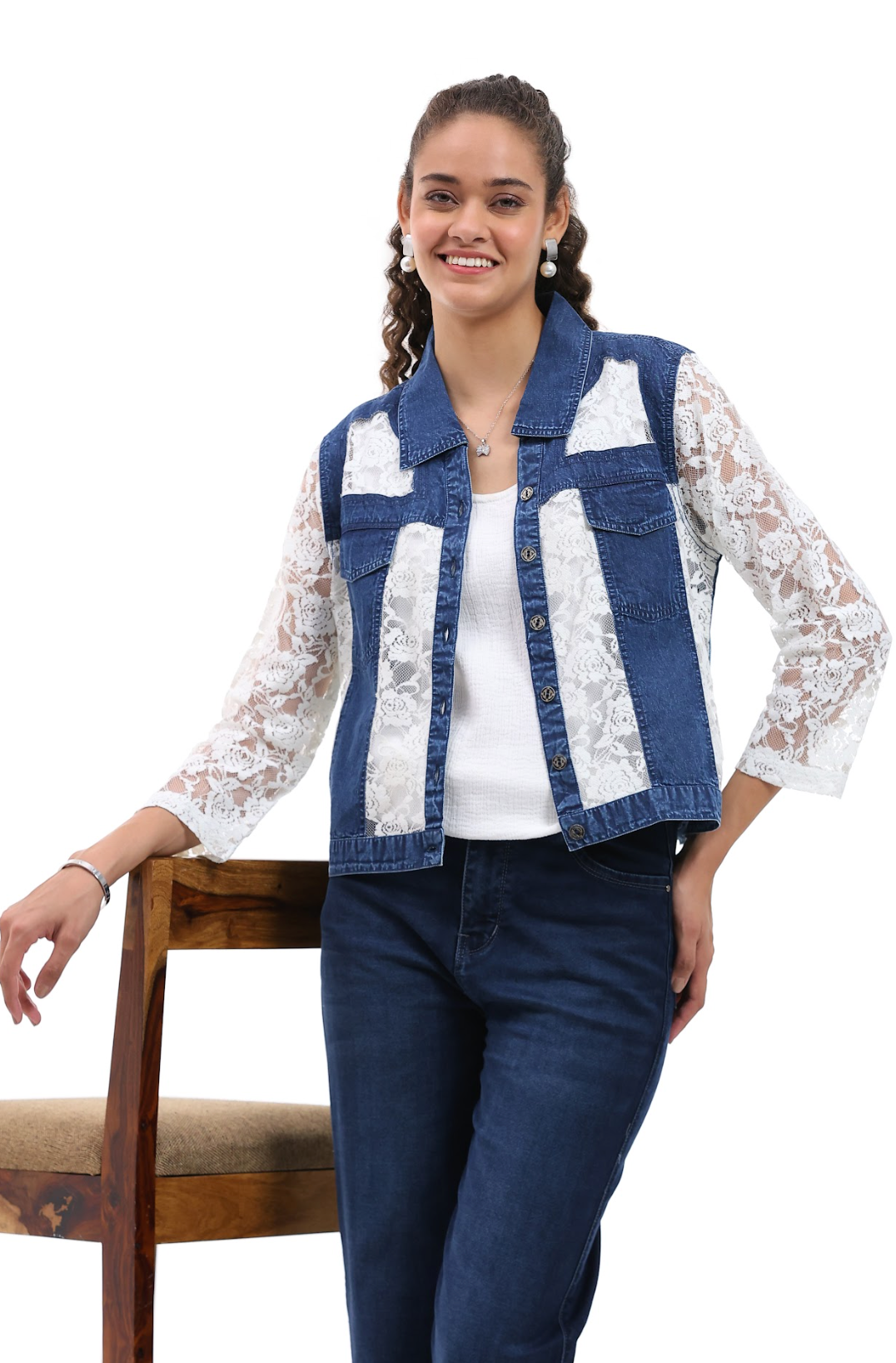 Parsley & Sage LACEY COLLARED JACKET - 26S460E21