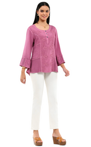 Parsley & Sage WINNIE TOP - 26S481C - PLUM