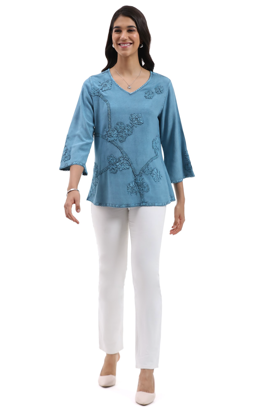 Parsley & Sage VANESSA TOP - 26S480C - TEAL