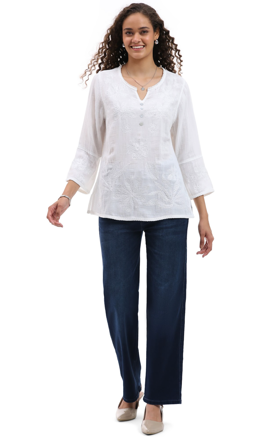 Parsley & Sage PEARL TOP - 26S468C - WHITE