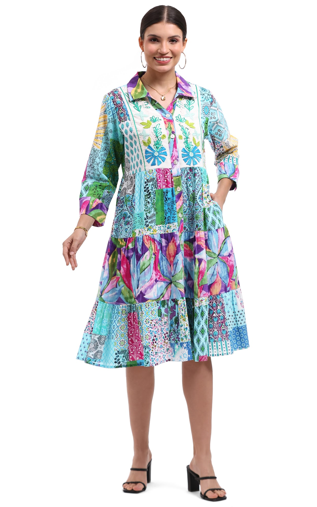 Parsley & Sage AMANDA EMBROIDERED DRESS - 26T01D