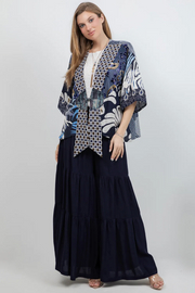 Sterling Style Frog Closure Jacket - 6191J NAVY/WHITE
