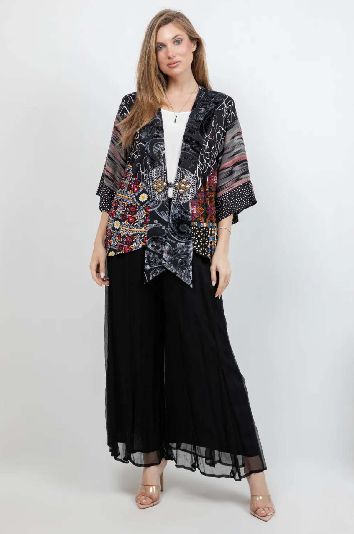 Sterling Style Frog Closure Jacket - 6185J BLACK