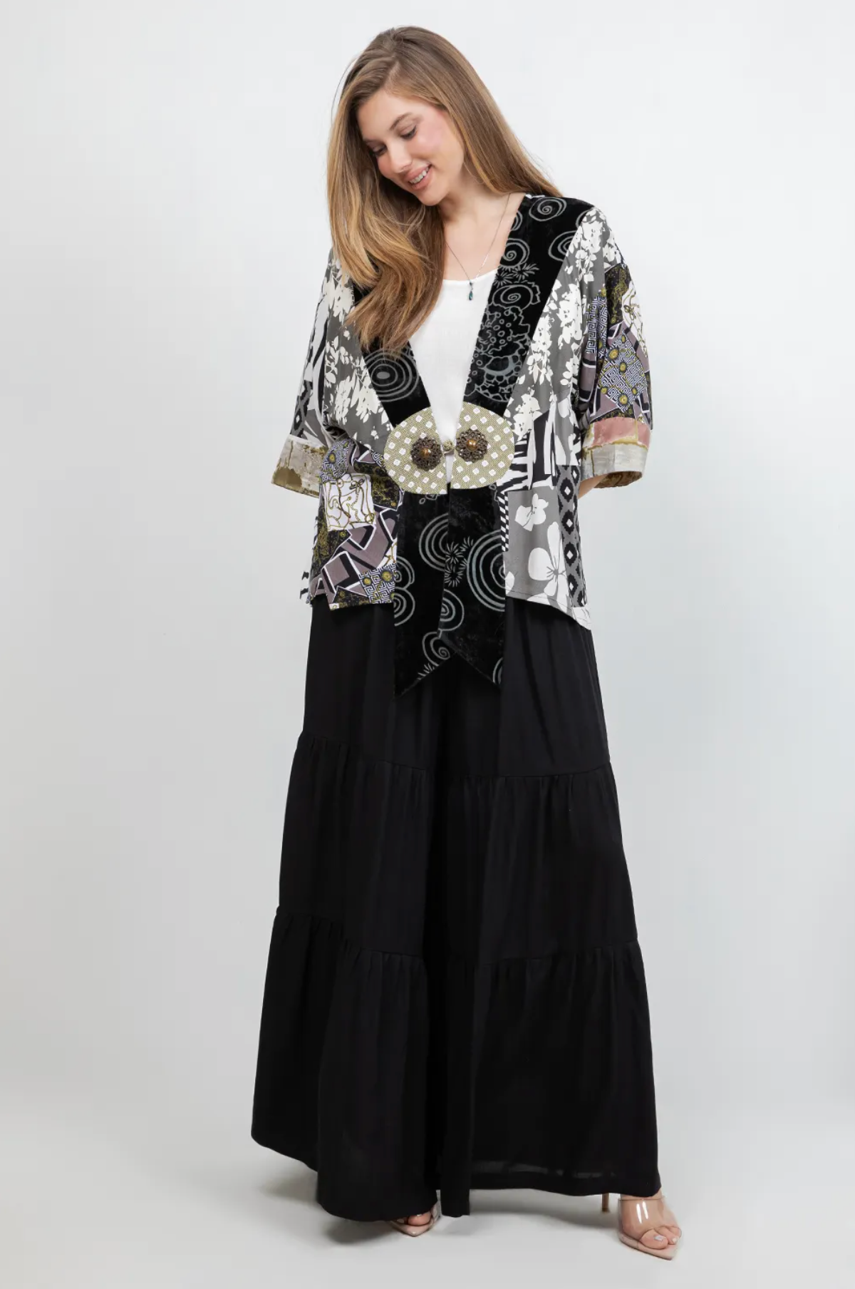 Sterling Style Frog Closure Jacket - 6186J BLACK/OLIVE