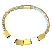 CHRISTINA BRAMPTI NECKLACE - CB-CUBIC 2085 BEIGE/GOLD