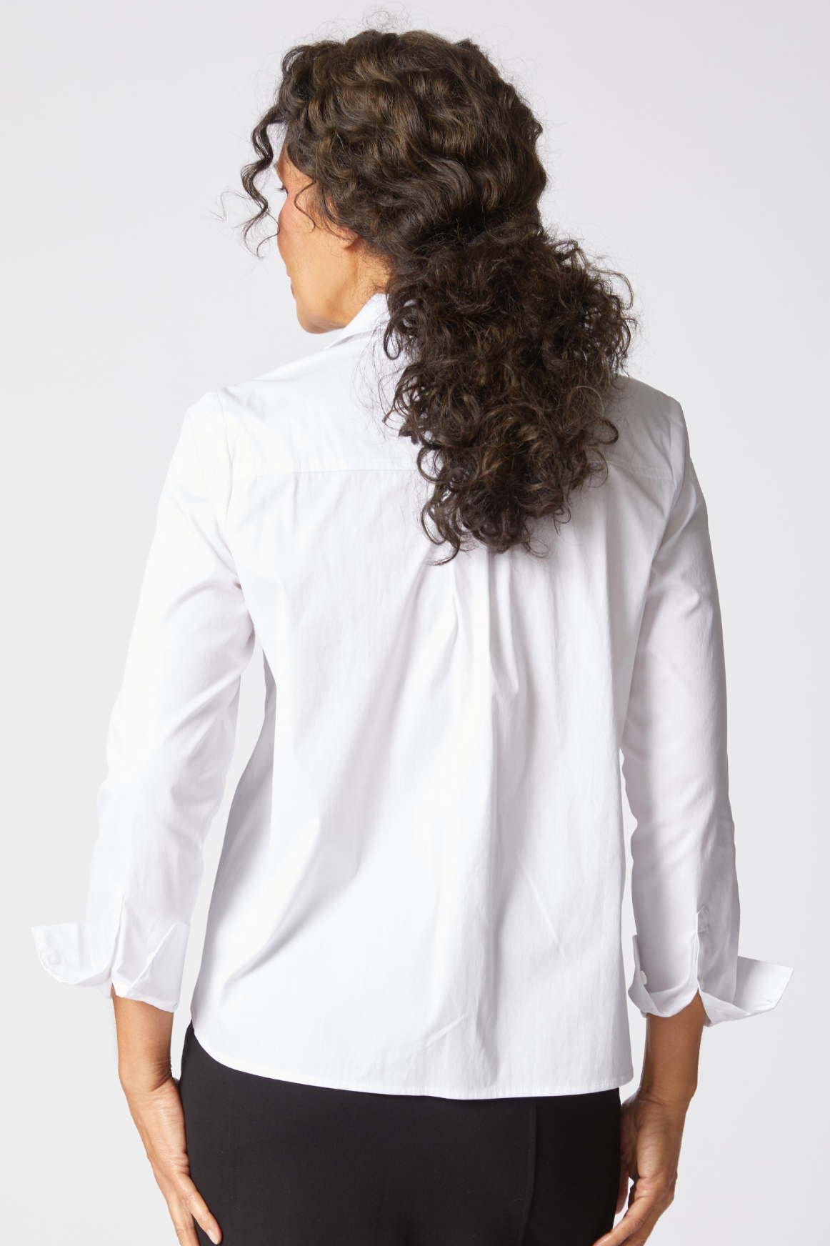 Habitat Perfect Travel Shirts Shaped Hem Shirt - 15024 - WHITE