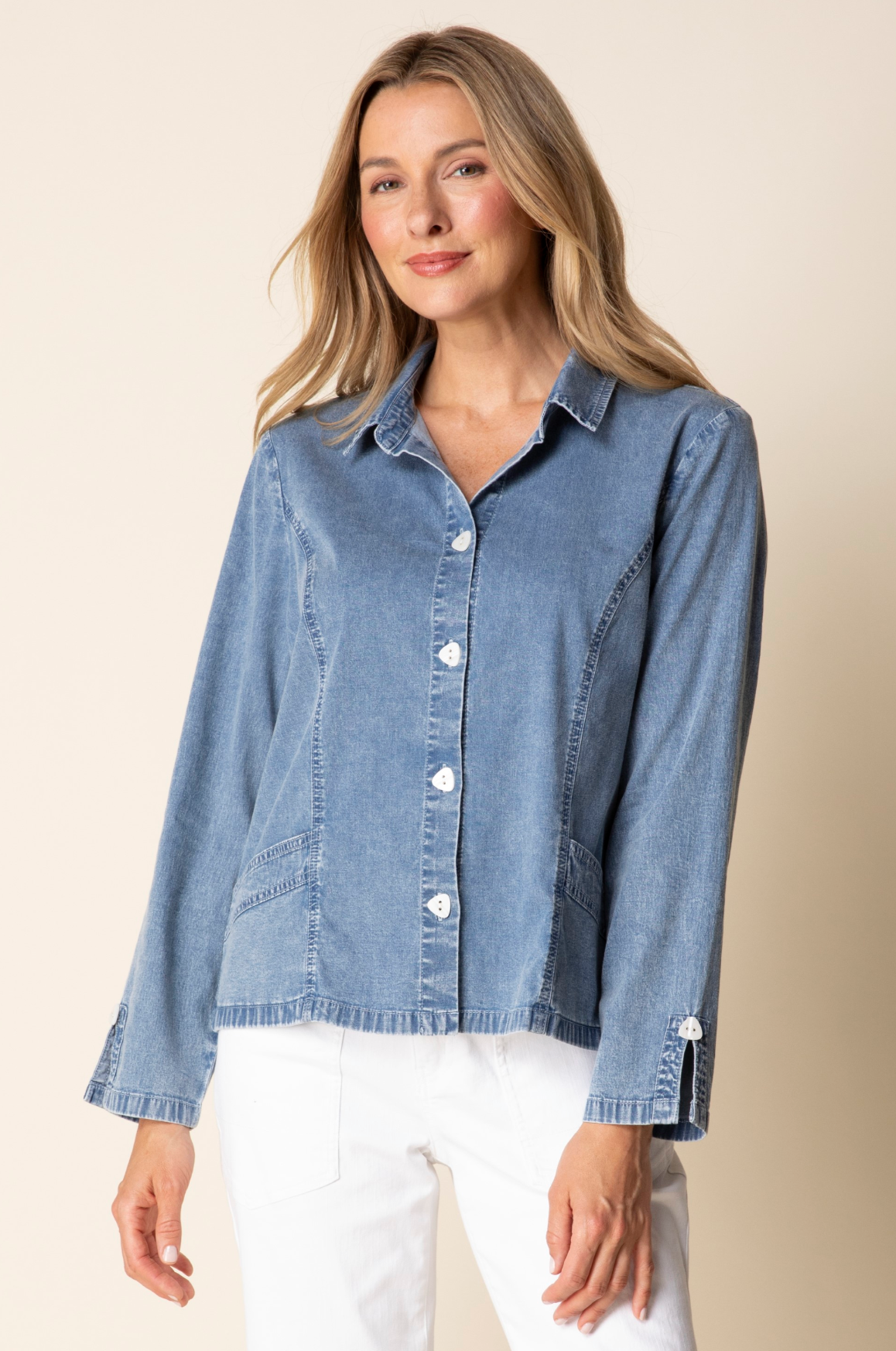 Habitat Perfect Travel Denim Shirt Jacket - 15514 - LIGHT DENIM