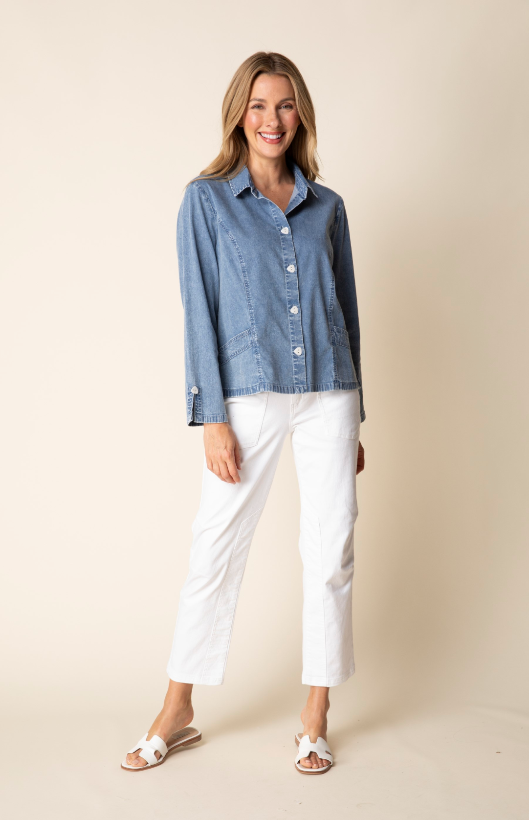 Habitat Perfect Travel Denim Shirt Jacket - 15514 - LIGHT DENIM