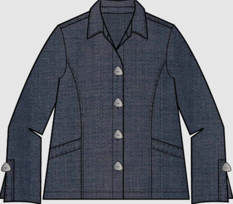 Habitat Perfect Travel Denim Shirt Jacket - 15514 - DARK DENIM (NOT LIGHT DENIM)