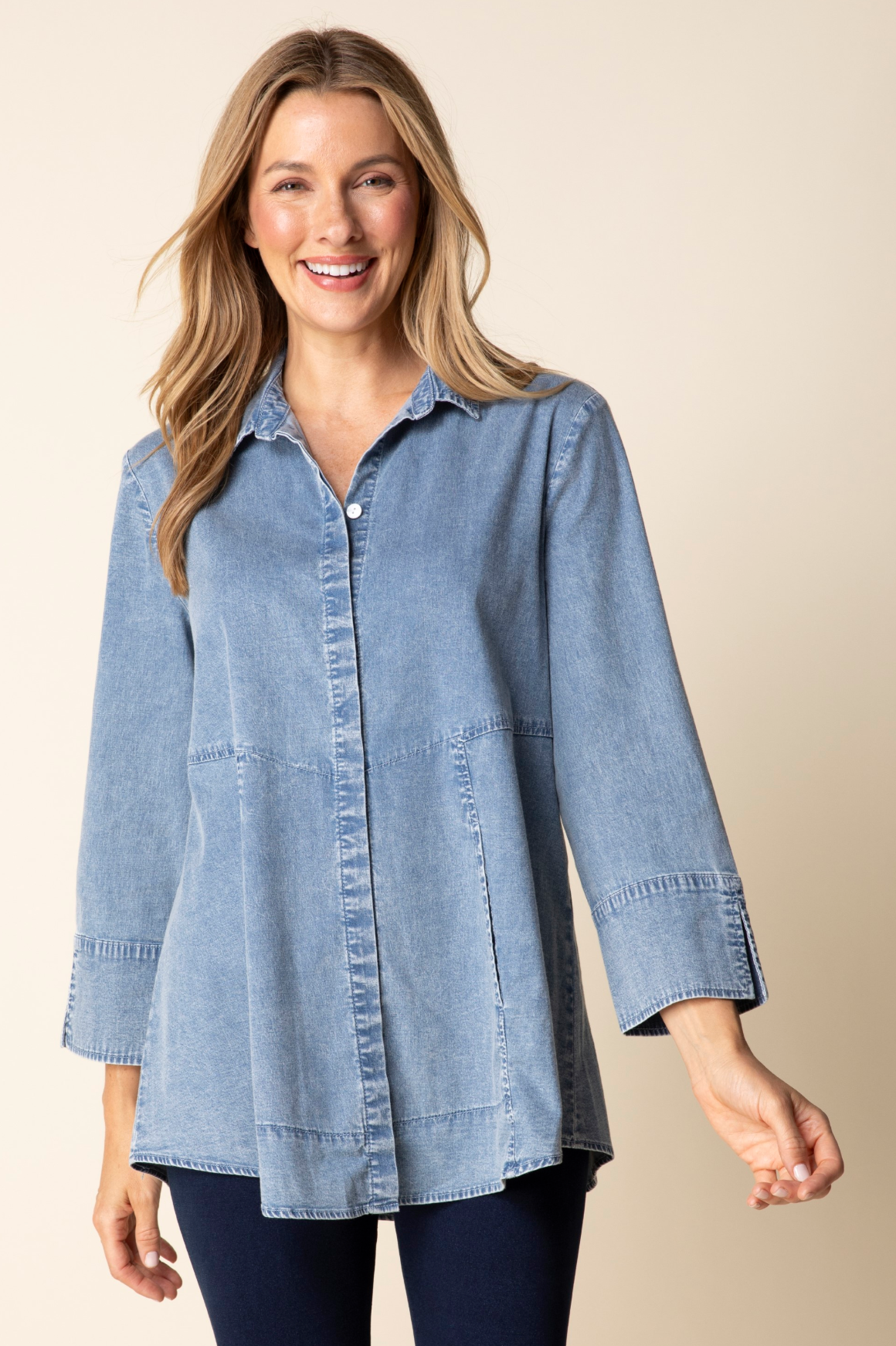 Habitat Perfect Travel Denim The One Shirt - 15519 - MEDIUM DENIM (NOT LIGHT DENIM)
