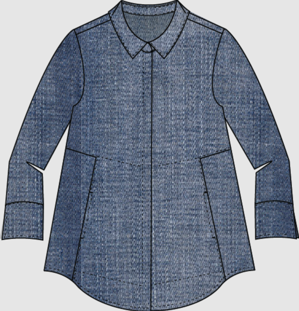 Habitat Perfect Travel Denim The One Shirt - 15519 - MEDIUM DENIM (NOT LIGHT DENIM)