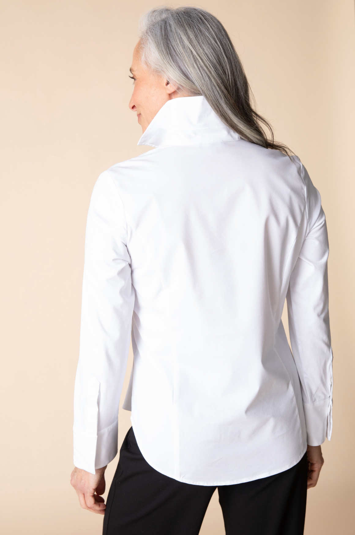 Habitat Knit Mix Shirts Hidden Placket Shirt - 15601 - WHITE