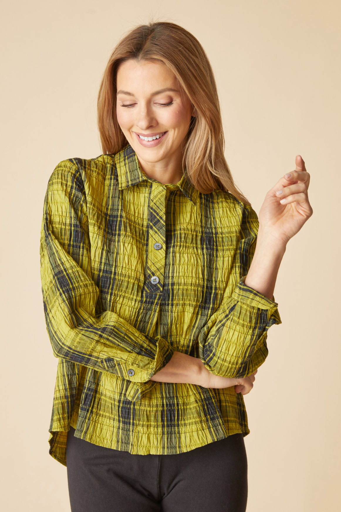 Habitat Crinkle Windowpane Chill Pullover - 75135 - WINTER WHITE (NOT SPROUT)