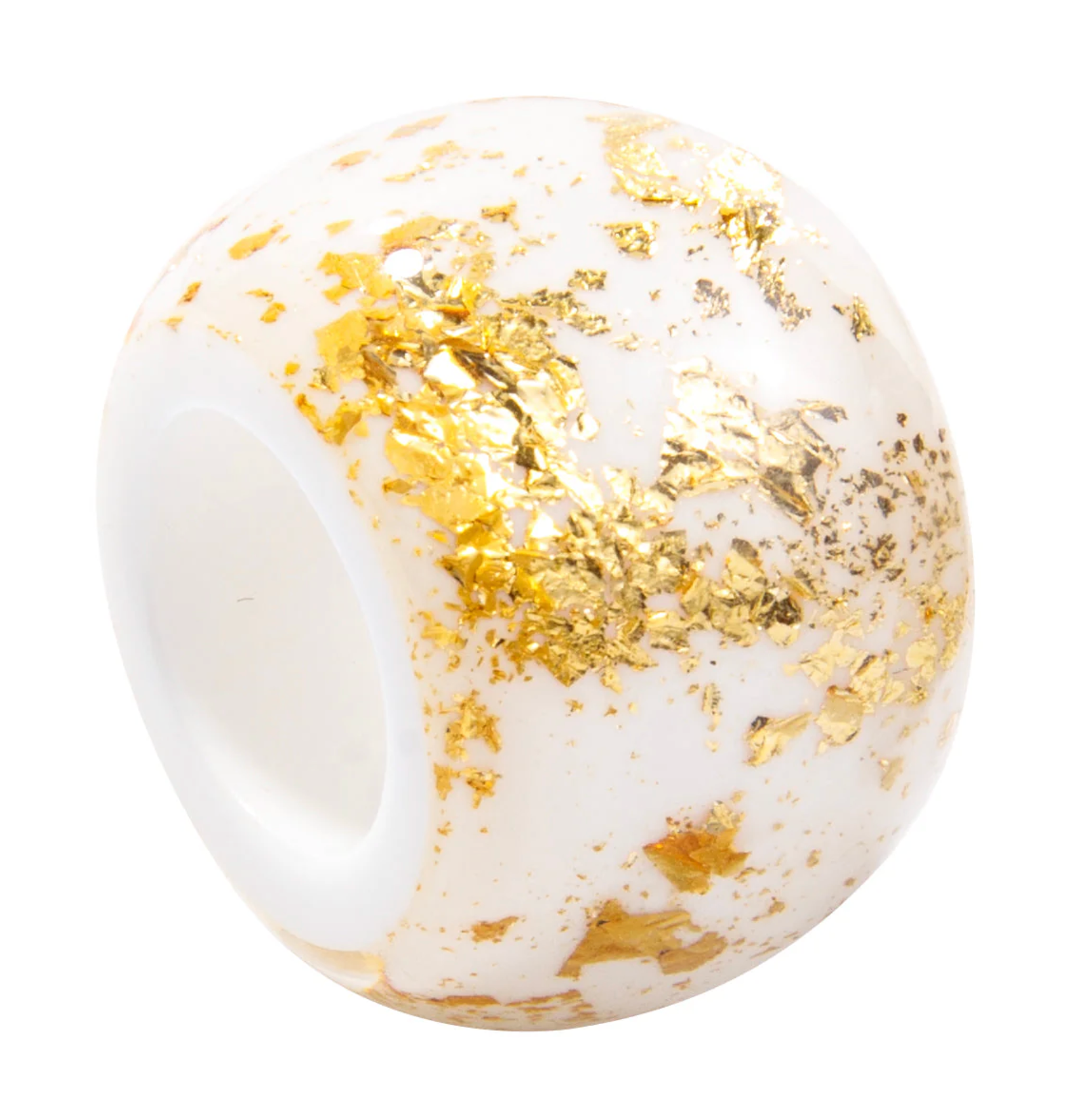 ZSISKA Bliss Glam White with Gold Foil Bead