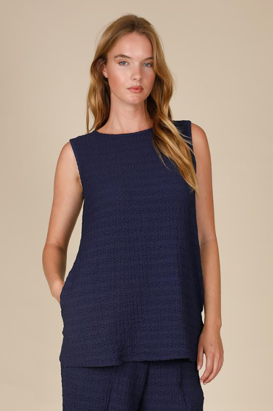 INOAH "Navy" - Solid Textured Pocket Tank
